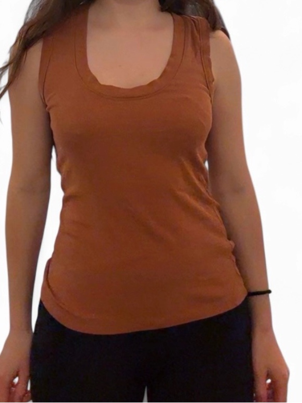 a new day Women’s Scoop Neck Tank Top in Burnt Orange + FREE Squishy Cube
